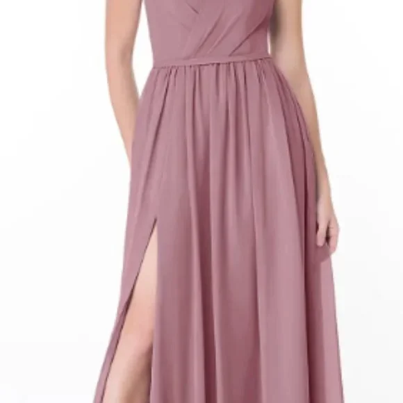 Azazie Bridesmaid Dress - Vintage Mauve - Picture 8 of 9